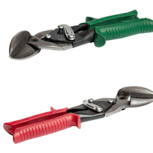 Blikschaar set groen en rood finish profiles