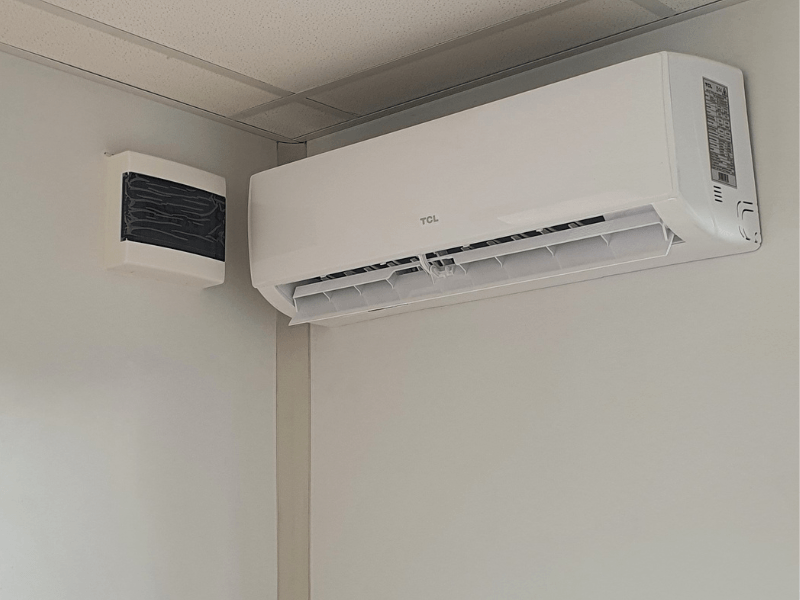 Finish Tuinkantoor 3 meter airco Finish Profiles