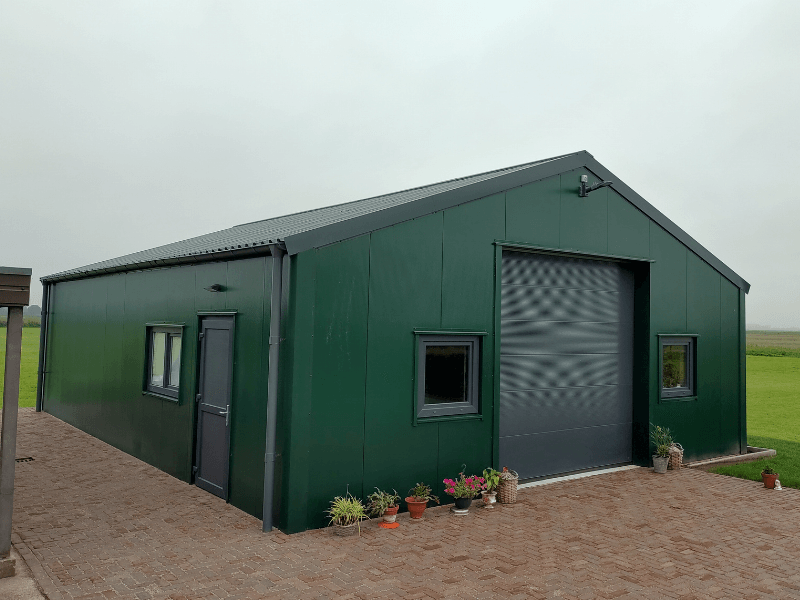 Gevelpanelen juniper green finish profiles