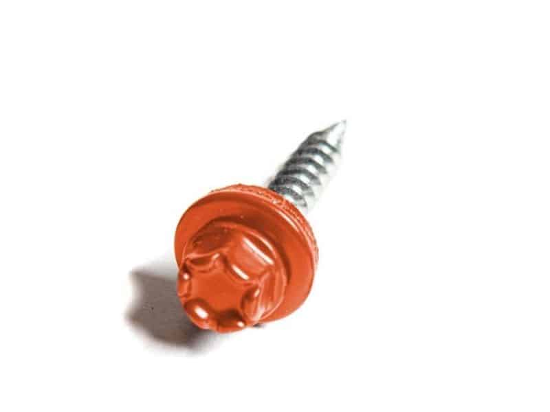 Dakpanplaten-monteren-Kingi Dakpanplaat schroef Terracotta Finish Profiles