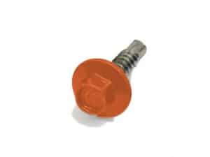 plaatsen van dakpanplaten kleurkopschroef Terracotta Finish Profiles