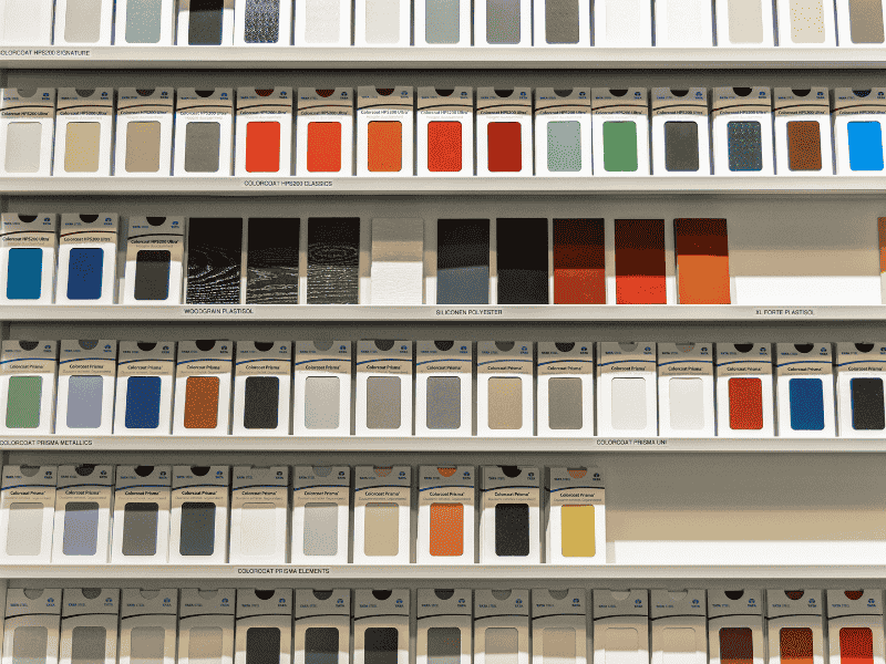 Stalen dakplaten van finish profiles kleuren