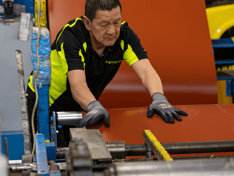 dakpanplaten barn red eigen productie finish profiles